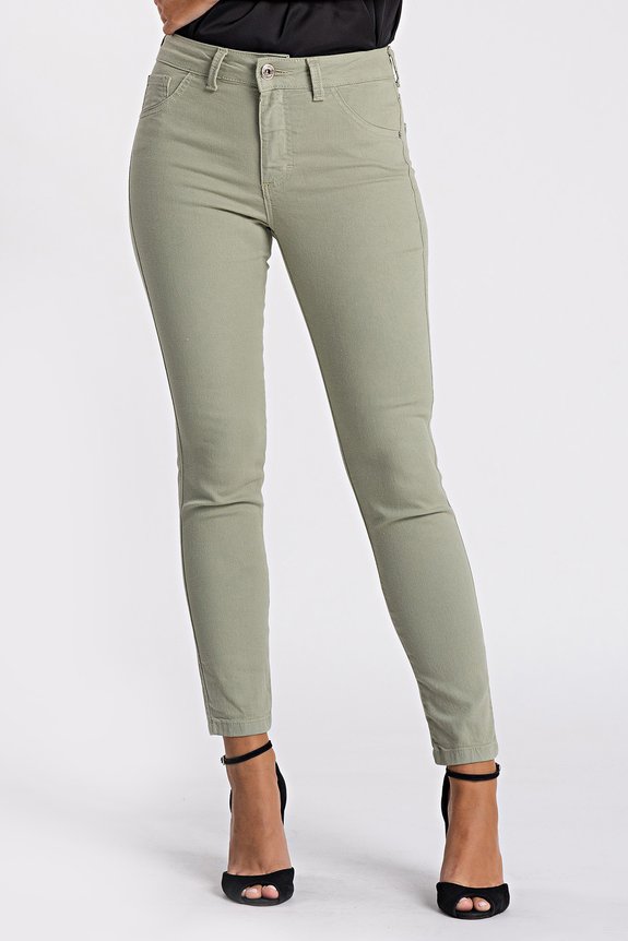 Calça Jeans Cigarrete Natural Flex Azul Celeste Calça Jeans Cigarrete Natural Flex Azul Celeste