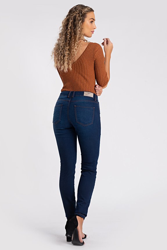 Calça Jeans Skinny Fine Cintura Média Calça Jeans Skinny Fine Cintura Média