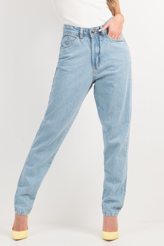 Calça Jeans Mom Marmorizada Life Cintura Alta Calça Jeans Mom Marmorizada Life Cintura Alta