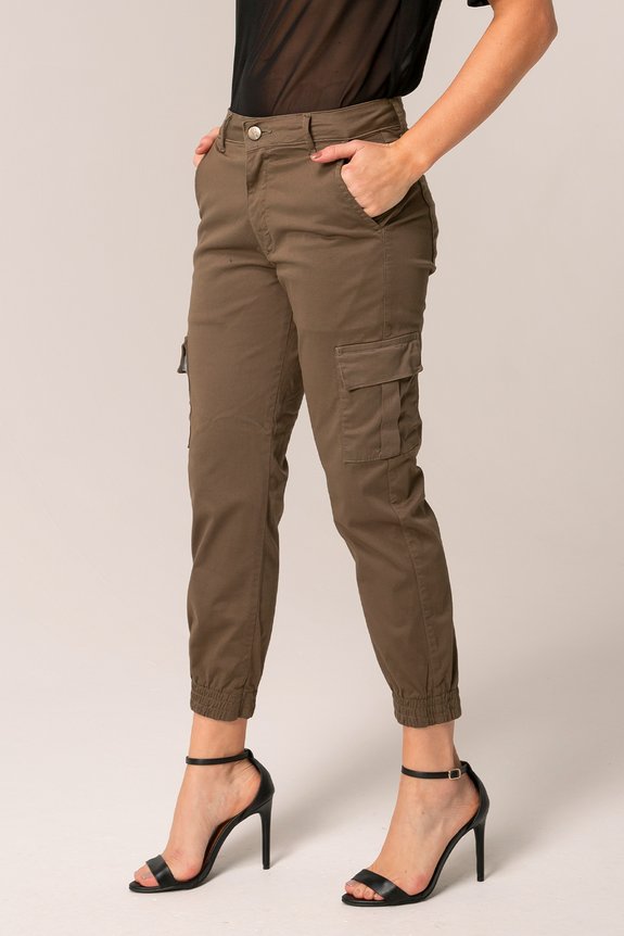 Calça Jeans Feminina Jogger Provence Rosa Calça Jeans Feminina Jogger Provence Rosa