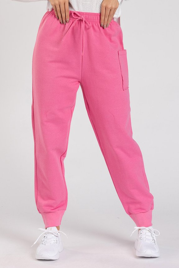 Calça Moletom Jogger Joy Rosa Calça Moletom Jogger Joy Rosa
