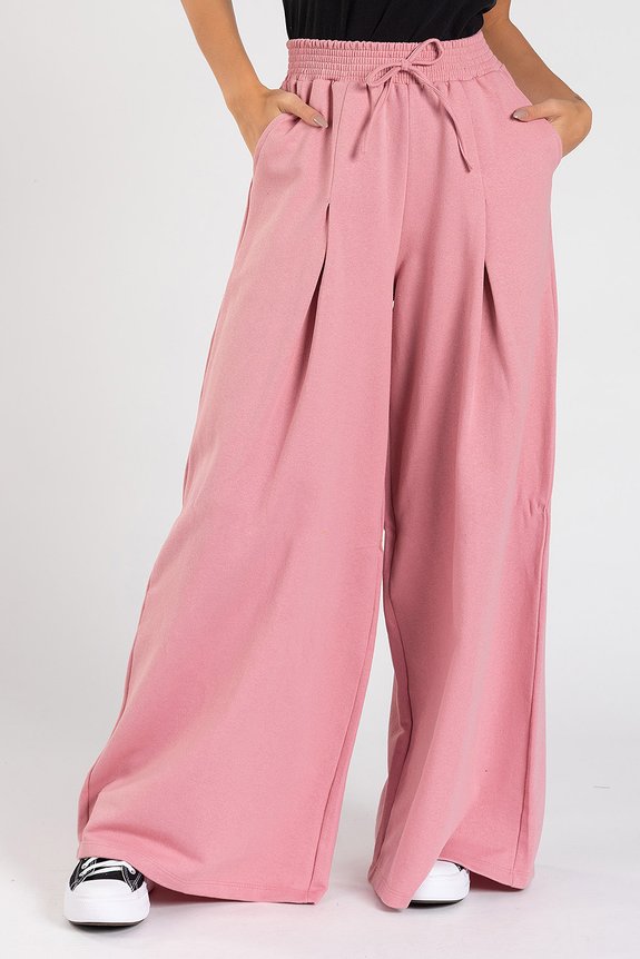 Calça Moletom Pantalona Anne Rosa Calça Moletom Pantalona Anne Rosa