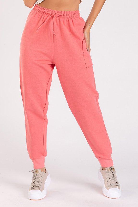 Calça Moletom Jogger Joy Salmão Calça Moletom Jogger Joy Salmão