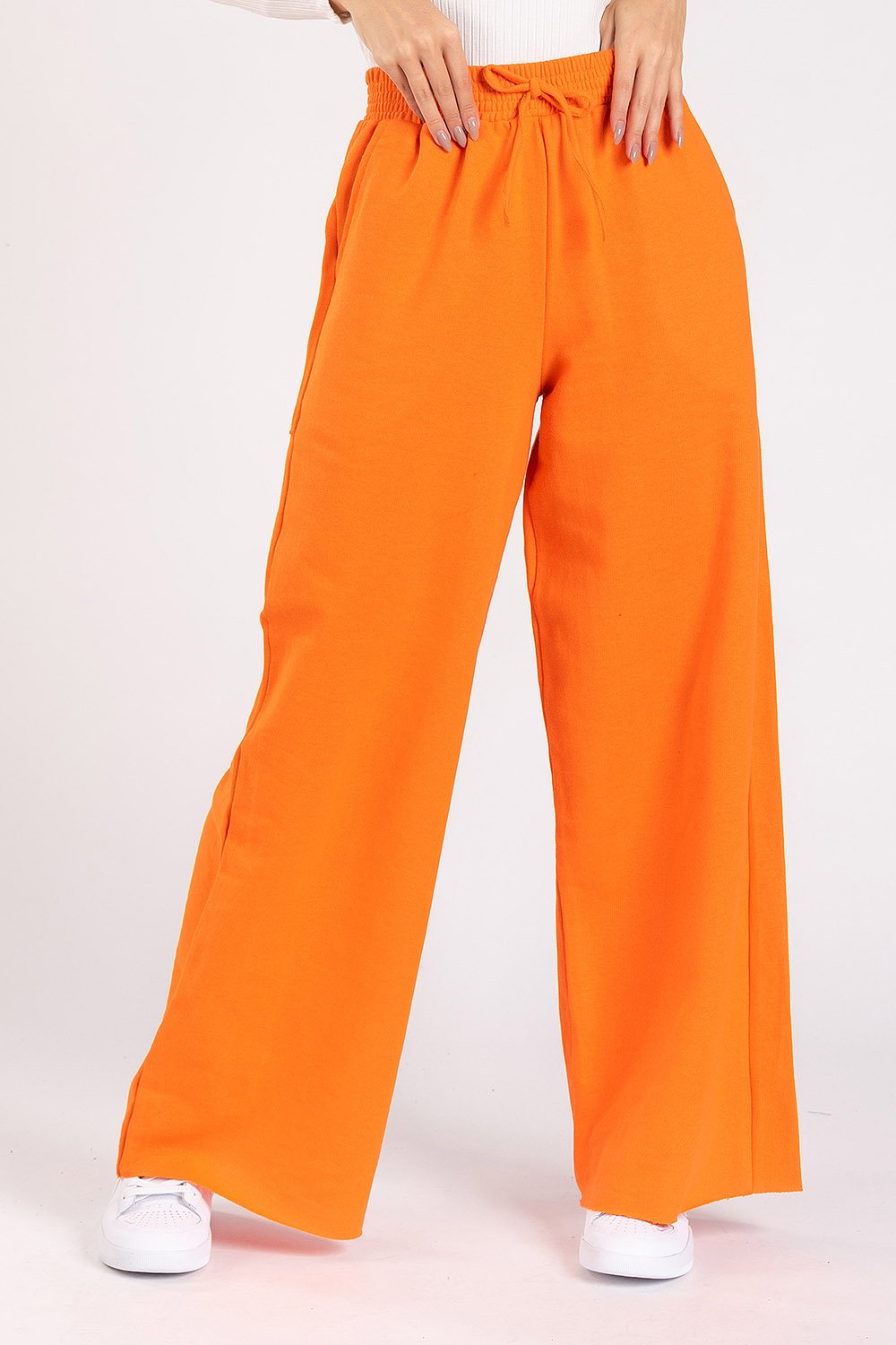 Calça sales moletom laranja