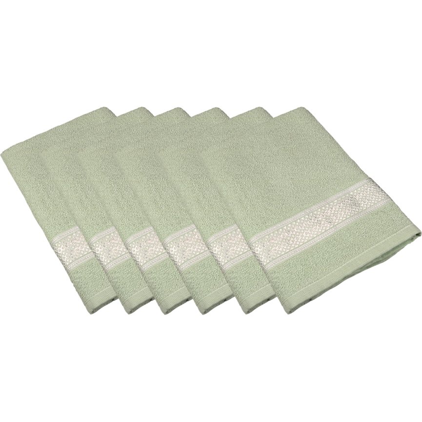 kit 6 toalha de banho atlantica malu delicata verde