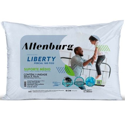 Travesseiro Altenburg Liberty Suporte Médio Percal 180 Fios 50x70