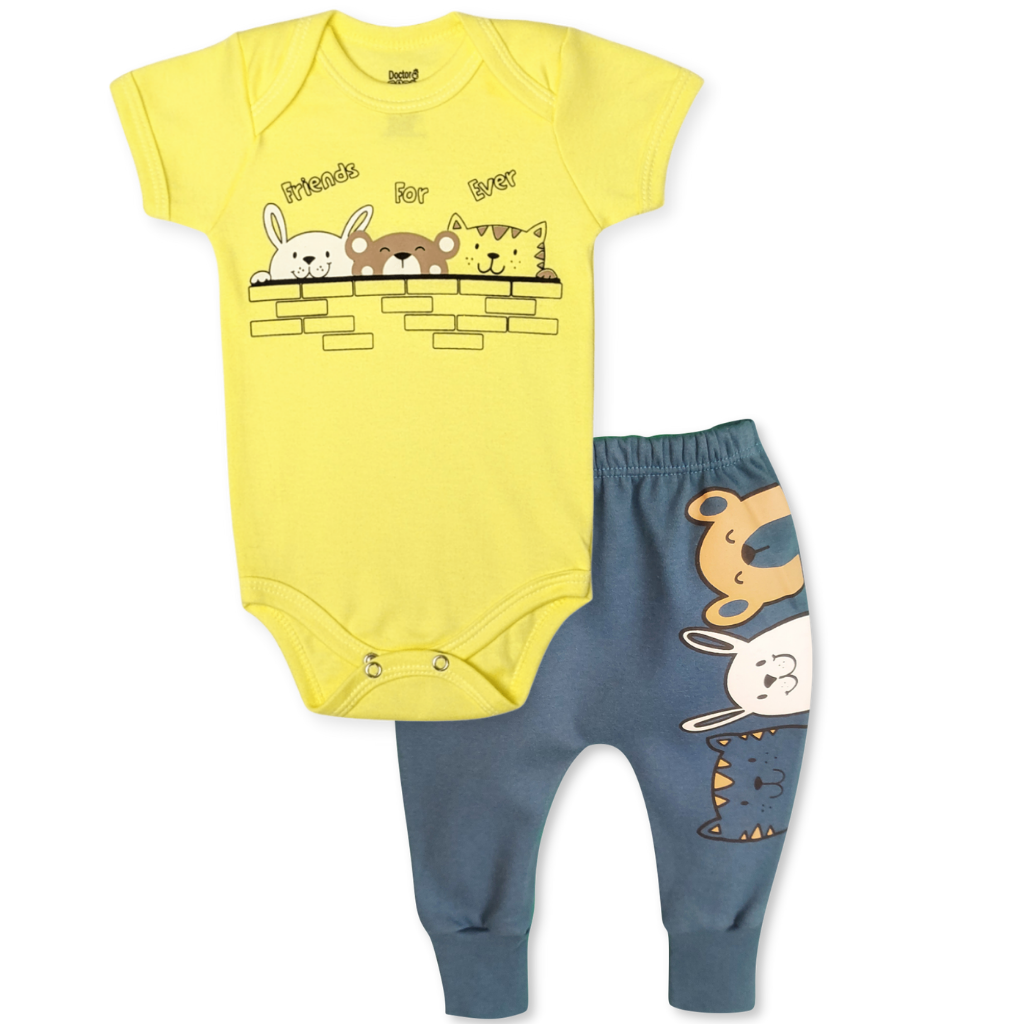 conjunto body manga curta calca bebe menino loja roupa online site miau moda kids