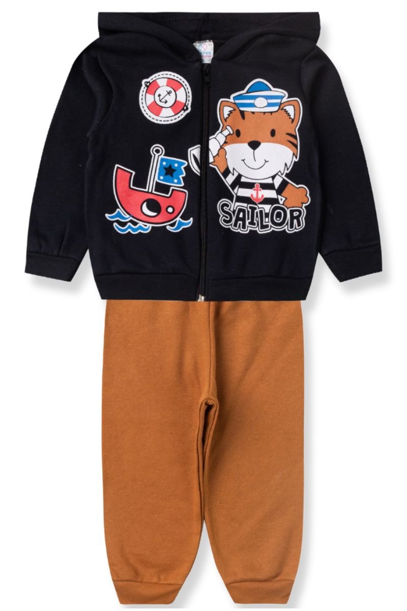 conjunto bebe masculino casaco calca loja roupa online site miau moda kids 2