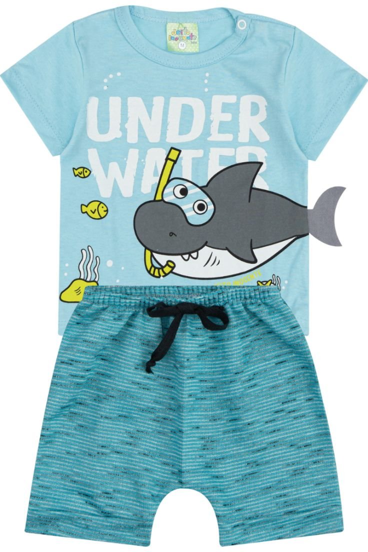 conjunto bebe masculino camiseta dinossauro bermuda loja roupa barata online enxoval menino site miau moda kids 6