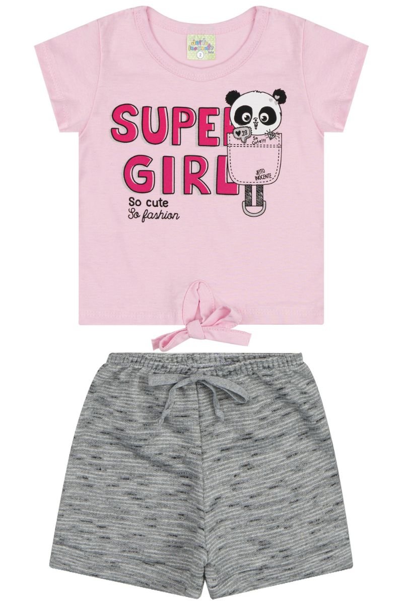 conjunto bebe feminino camiseta bermuda loja roupa barata online enxoval menino site miau moda kids 4