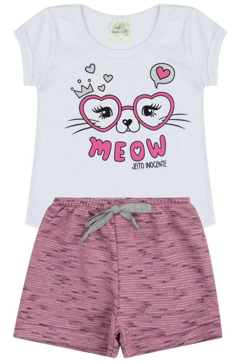 conjunto bebe feminino camiseta bermuda loja roupa barata online enxoval menino site miau moda kids 5