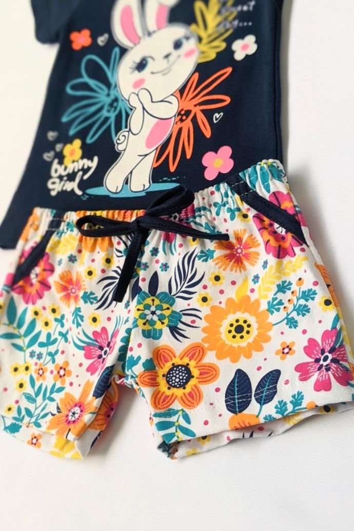 conjunto bebe feminino camiseta shorts loja roupa online barata site miau moda 6