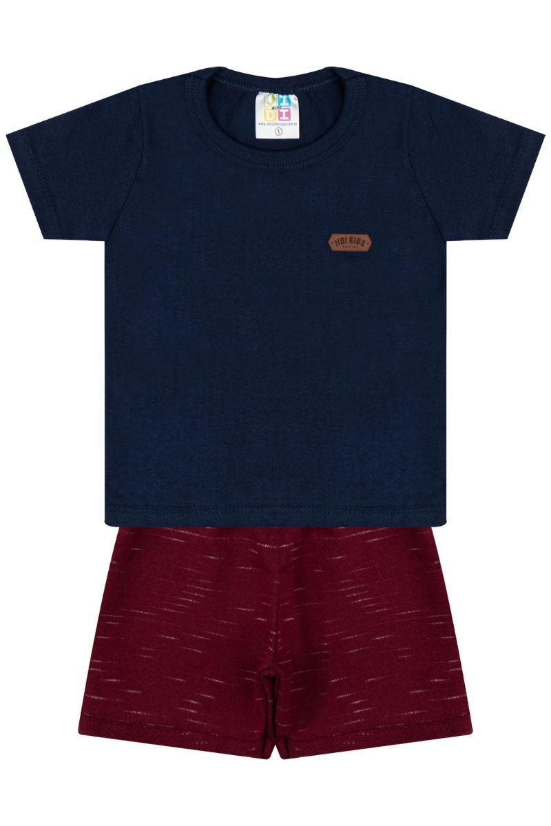conjunto bebe masculino camiseta bermuda loja roupa barata online site miau moda kids 3