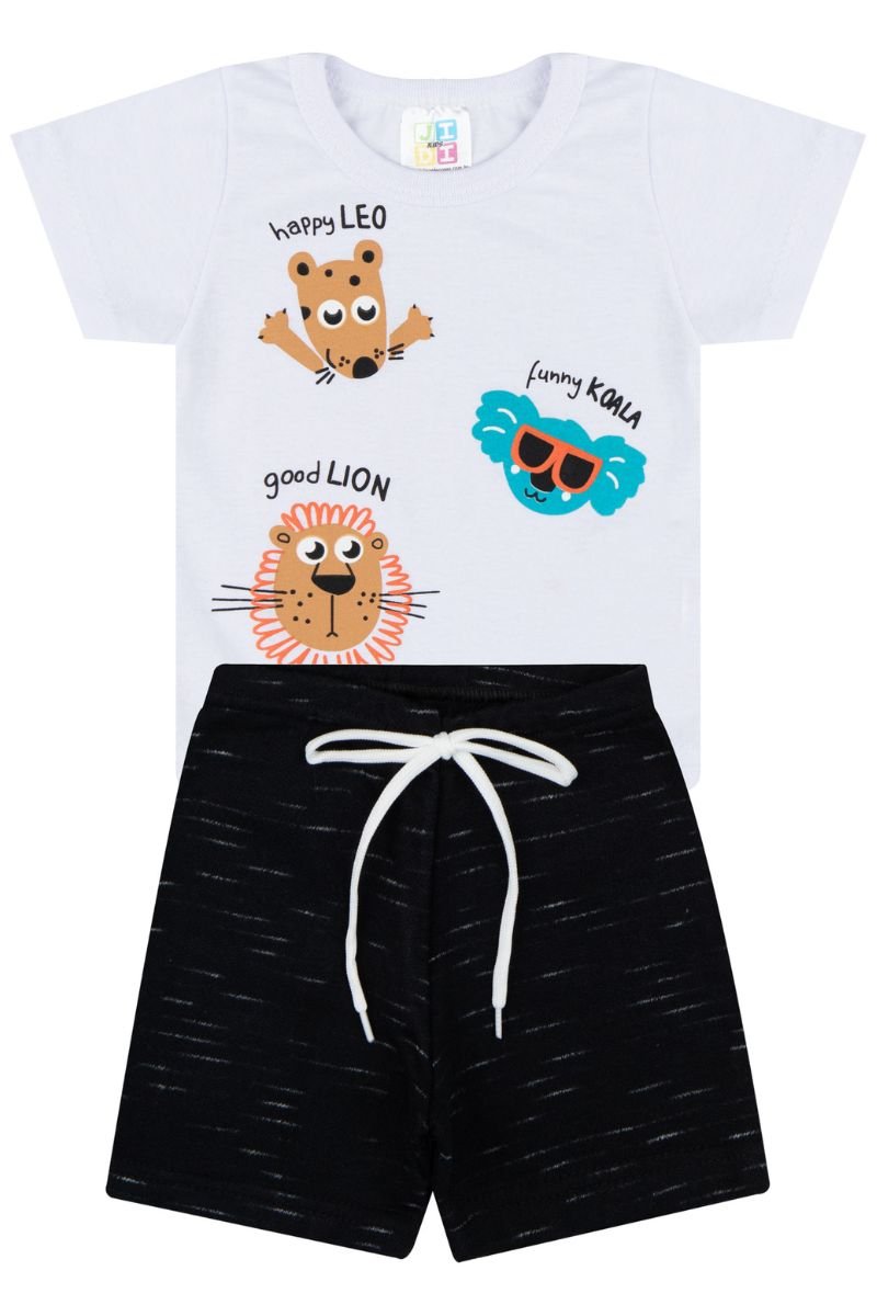 conjunto bebe masculino camiseta bermuda loja roupa barata online site miau moda kids 5