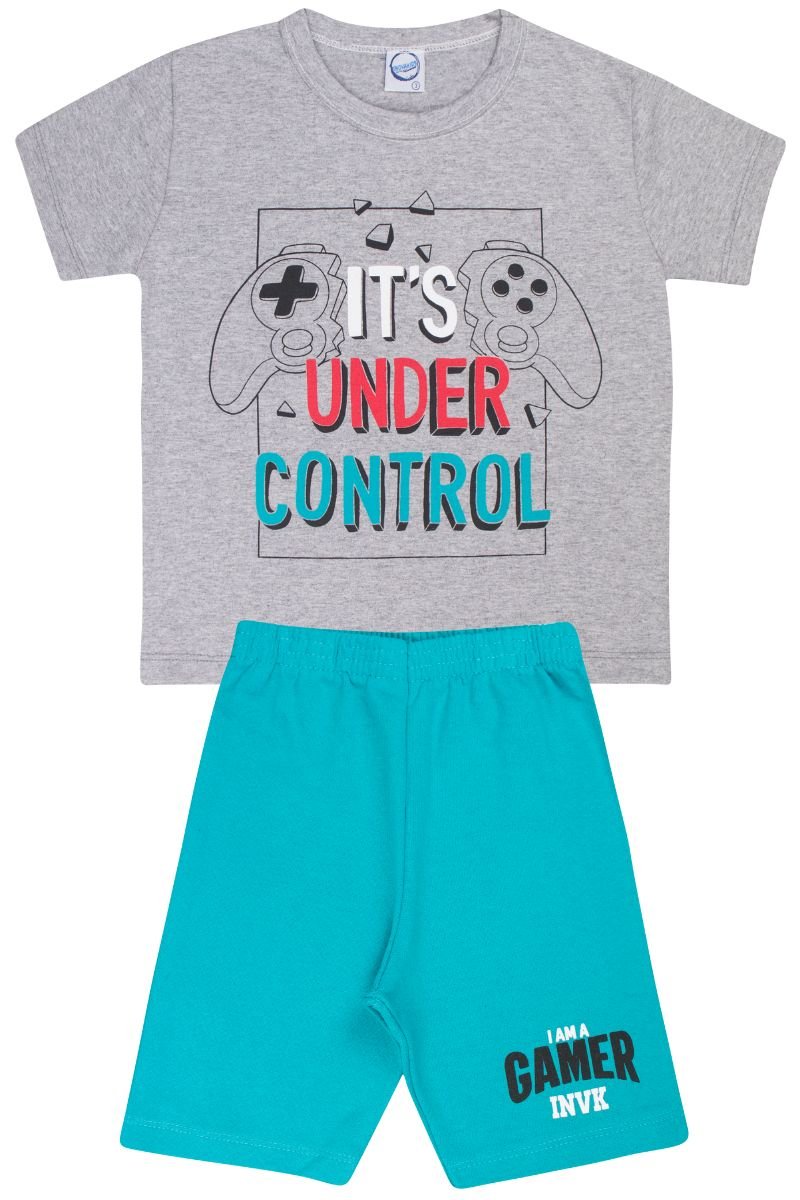 conjunto bebe masculino camiseta bermuda algodao loja roupa barata online site miau moda kids 1