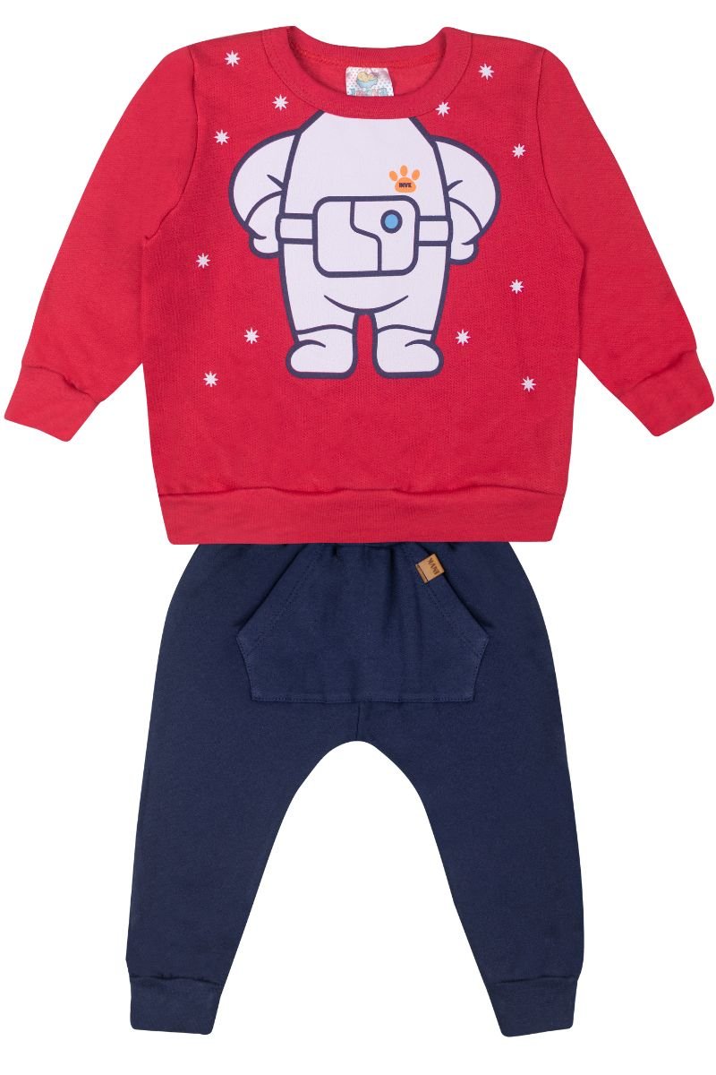 conjunto bebe masculino moletom blusa calca inverno enxoval online site confiavel loja miau moda kids 1