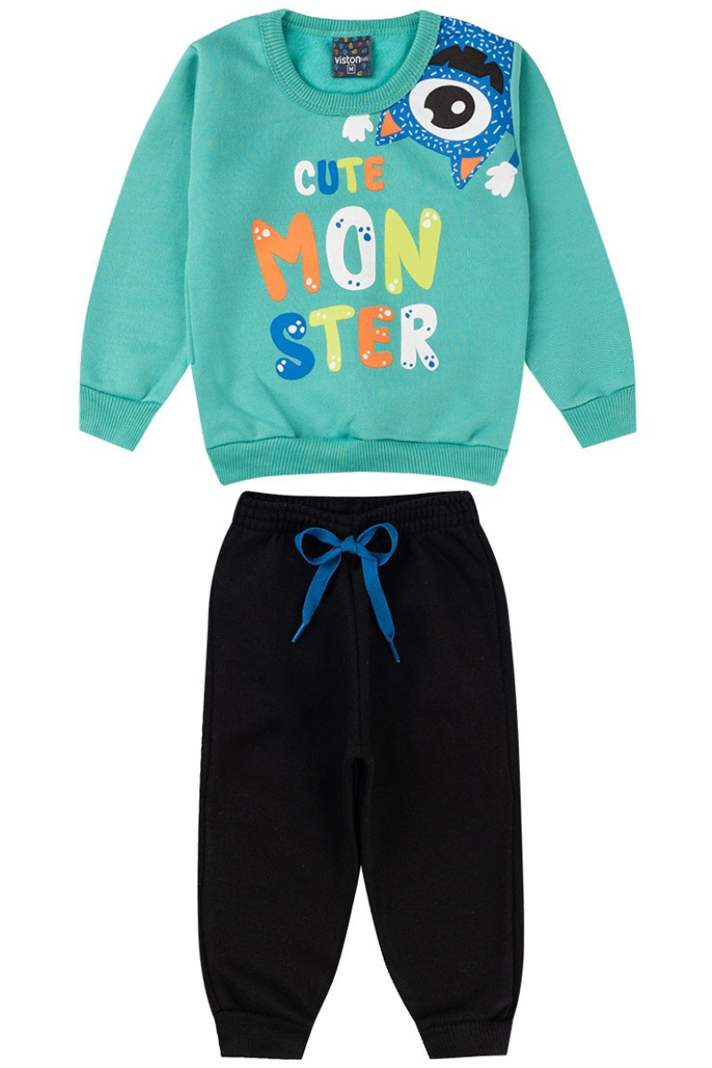 conjunto bebe masculino blusa calca moletom loja online confiavel roupa qualidade miau moda kids 8
