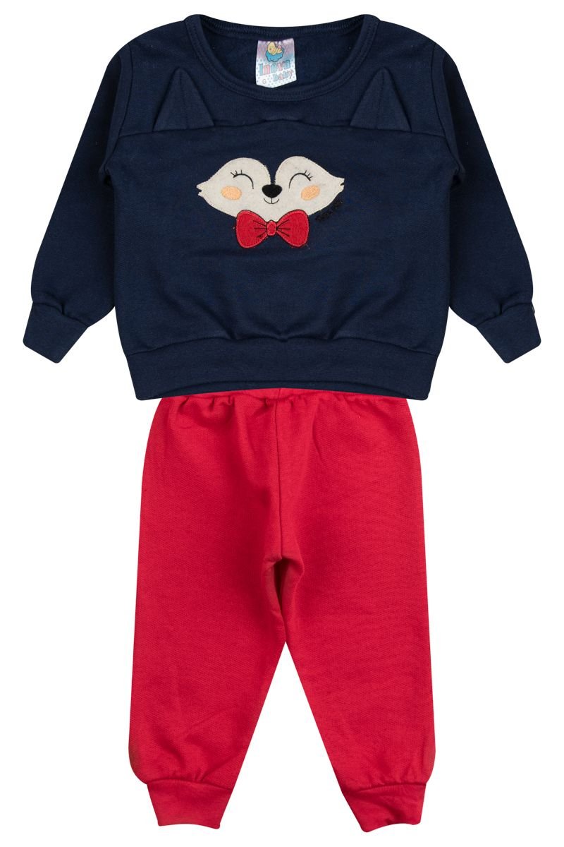 conjunto bebe feminino blusa calca moletom loja online confiavel site miau moda kids 21