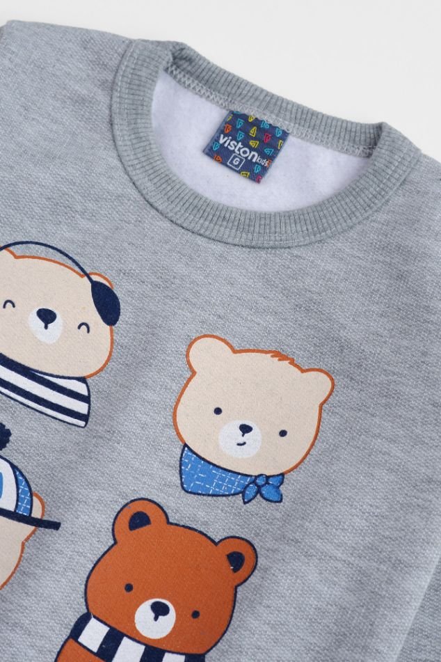 conjunto moletom bebe masculino blusa calca estampa ursinhos loja enxoval online site confiavel miau moda kids 11
