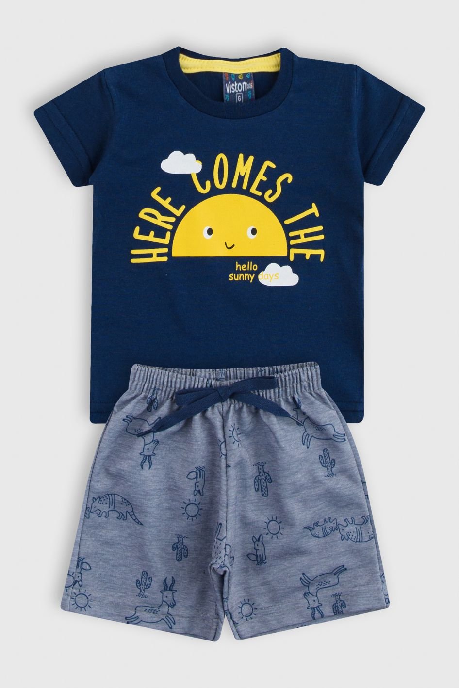 conjunto bebe masculino camiseta bermuda loja roupa infantil online site confiavel miau moda kids 145