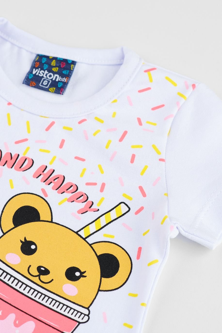 conjunto bebe feminino camiseta shorts neon loja roupa infantil online site confiavel miau moda kids 4