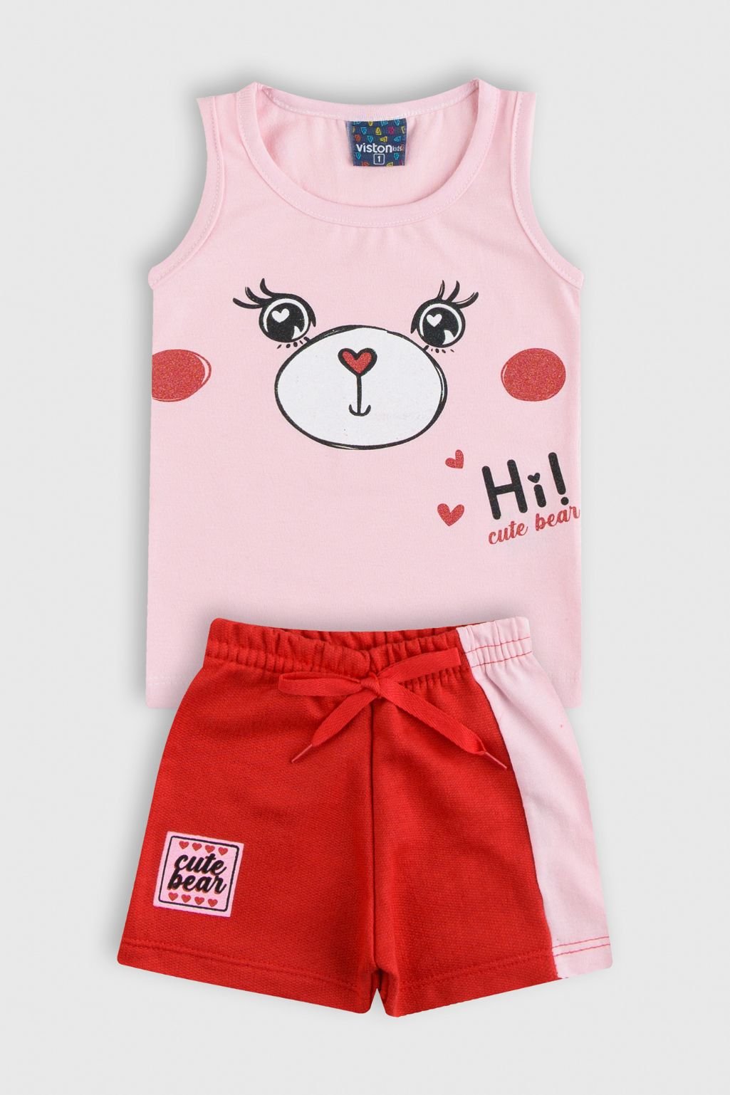 conjunto bebe feminino regata bermuda loja roupa infantil online site confiavel miau moda kids 1