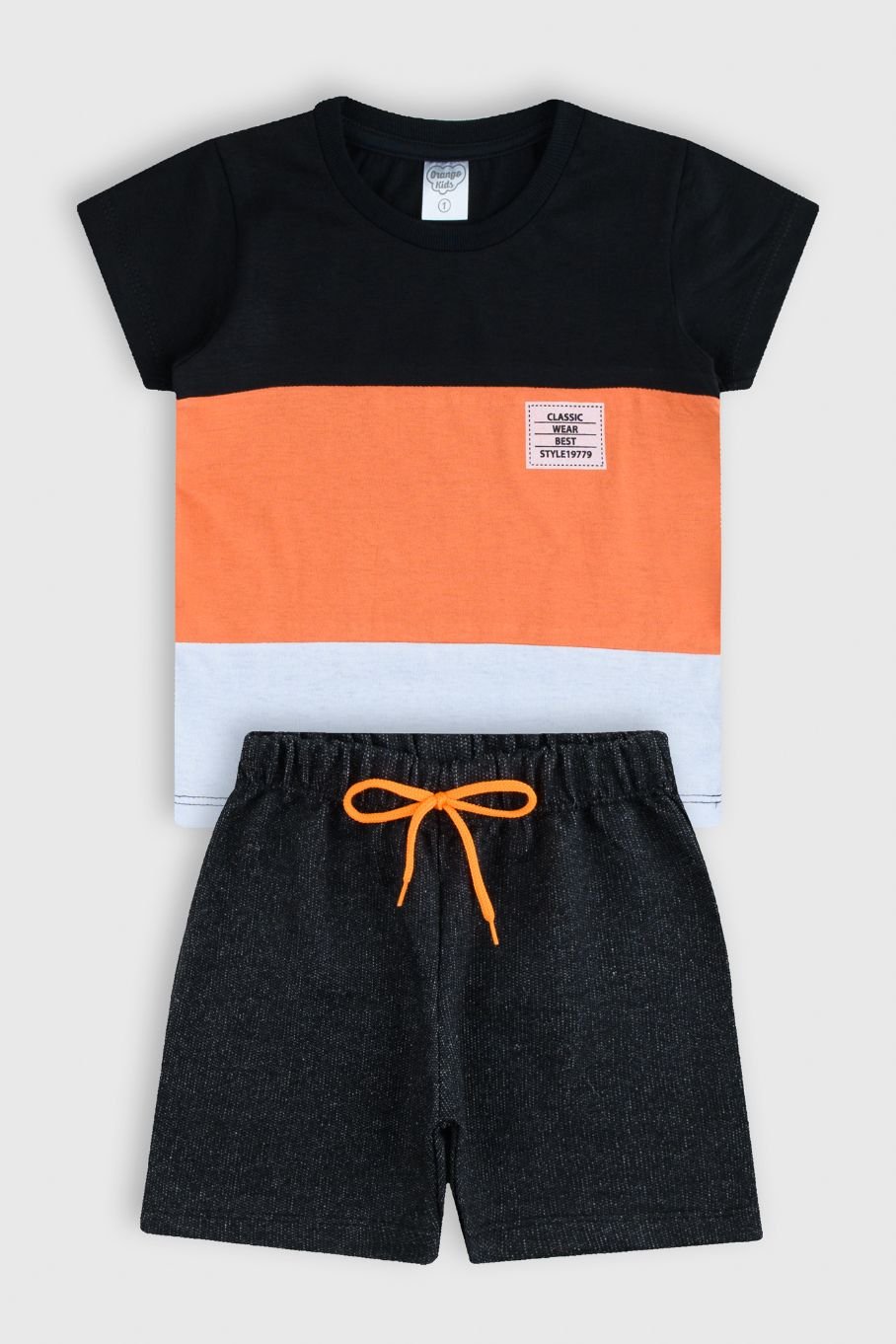 conjunto bebe masculino camiseta bermuda loja roupa infantil online site confiavel miau moda kids 7164