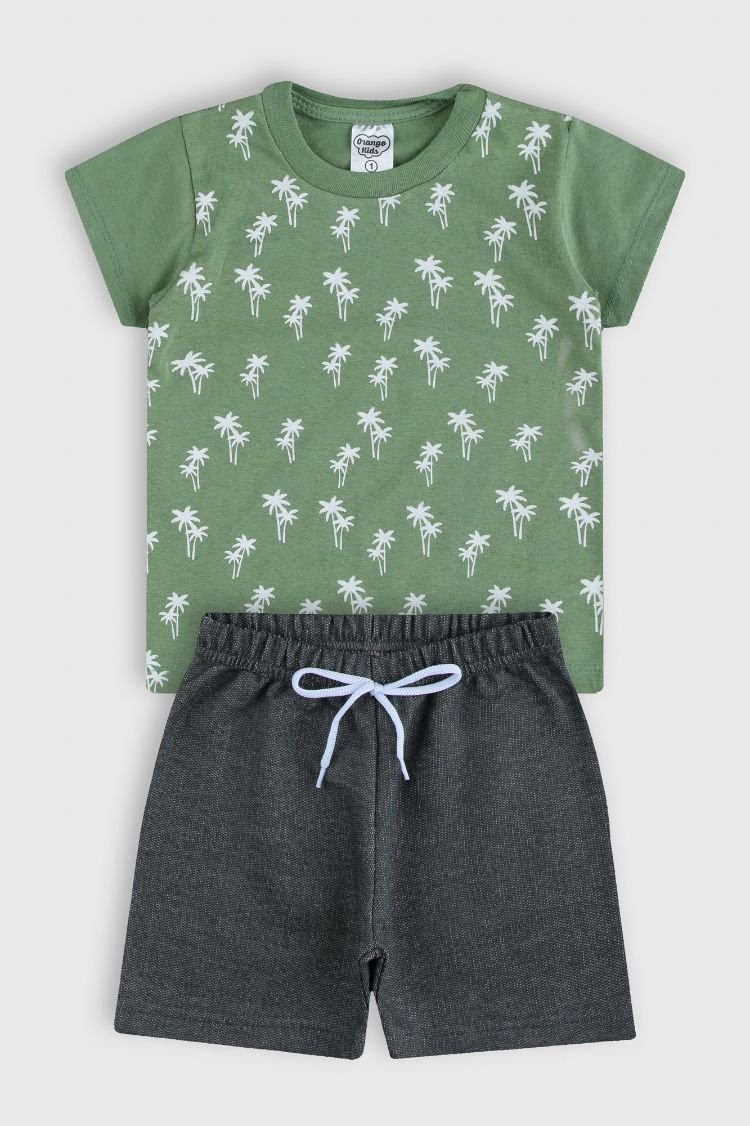 conjunto bebe masculino camiseta bermuda loja infantil online site confiavel miau moda kids mmk 5521