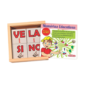 Tempaky Jogo de tabuleiro de bloco de memória de cor infantil de madeira  para crianças a partir de 3 anos