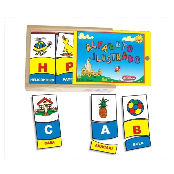 Jogo Alfabeto Educativo Escolar Pais e Filhos - Vou Comprar