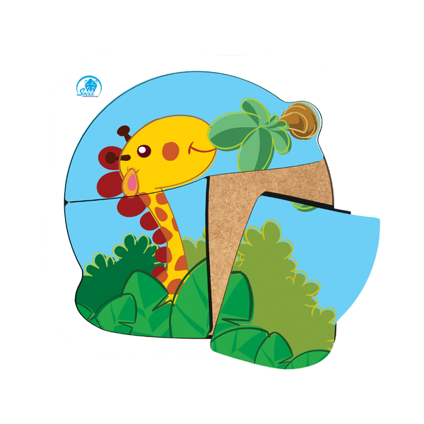 Kit 3 Jogos Infantil Quebra-Cabeca Animais Brinquedo Criança em