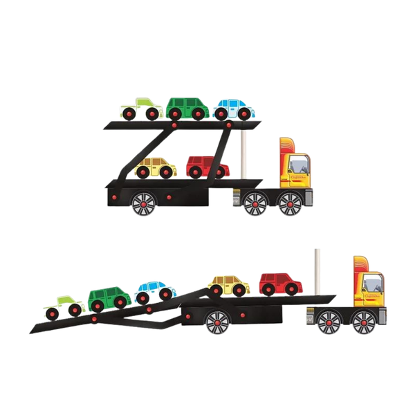 Caminhão de Madeira brinquedo infantil personagem reforçado