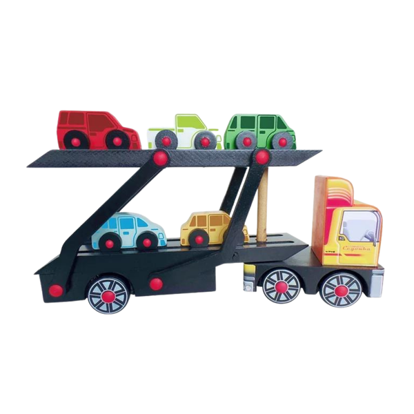 Caminhão de Madeira brinquedo infantil personagem reforçado