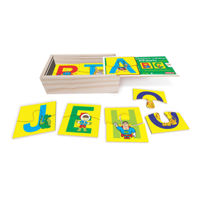 Kit 5 jogos educacional quebra cabeça puzzle alfabetização em