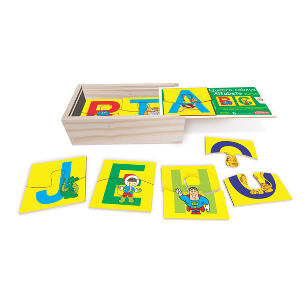 Jogo Educativo - Quebra-Cabeças Aprendendo Alfabeto Em Libras - 52 Peças -  Xalingo - Ri Happy