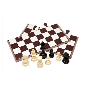 Jogo de Xadrez e Damas Escolar Jogos Clássicos Tradicionais Brinquedo  Educativo de Madeira Brinquedos de Madeira Bambalalão Brinquedos Educativos