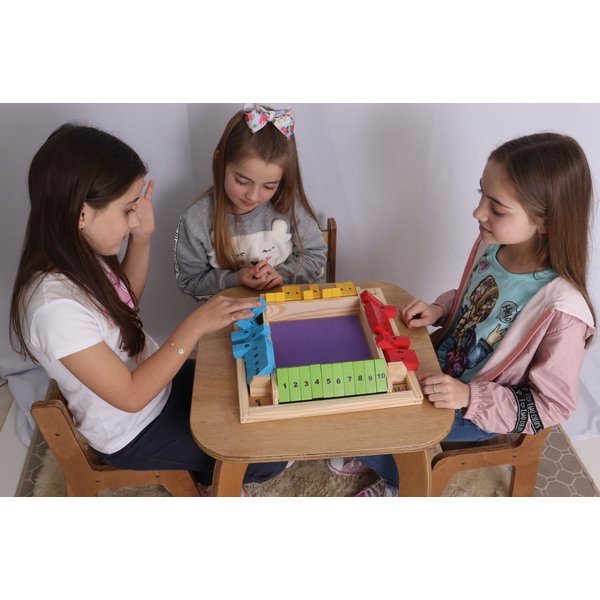 Jogo Educativo Matemático e Raciocínio Lógico Fecha a Caixa Para 4 Jogadores  -Algazarra