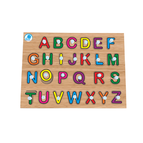 Brinquedo Educativo Quebra Cabeça Alfabeto Com Pino Para Seu Pequeno Escola  e Creche Jogo Infantil Menino e Menina 3 anos na Americanas Empresas