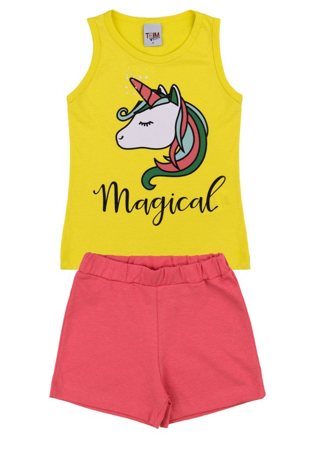 Conjunto Blusa e Short Elian Juvenil Menina Verão Fierce Girl 10