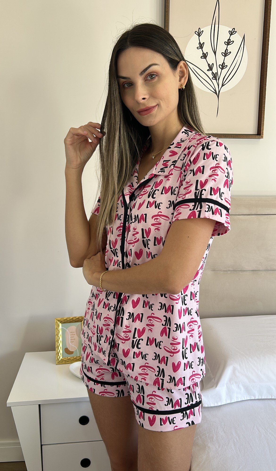 Pijama rosa discount