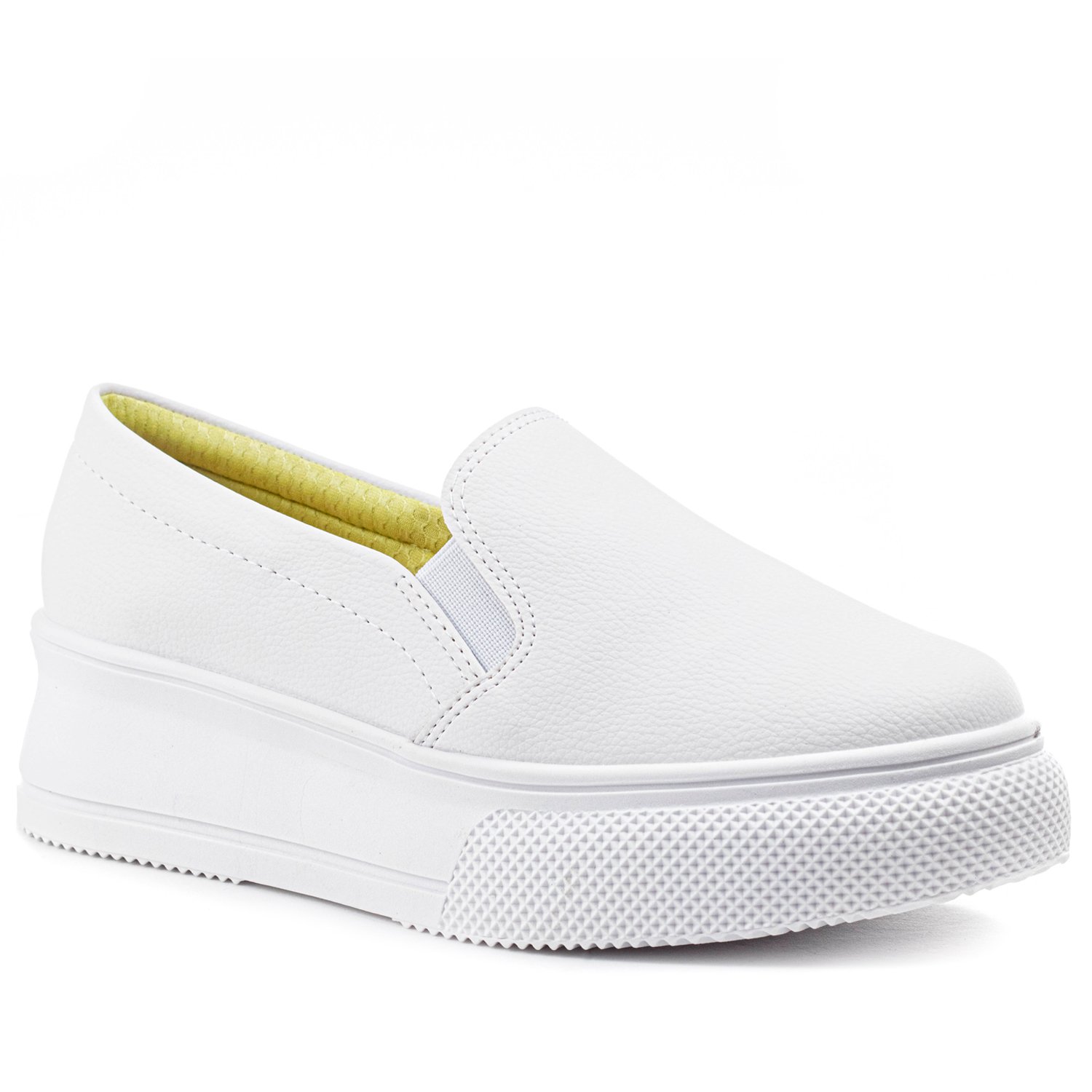 Slip on 2024 branco plataforma