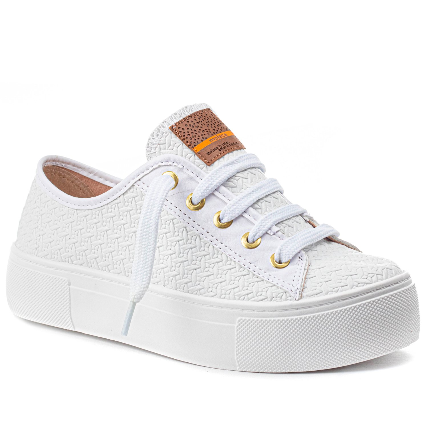 Tenis moleca hot sale plataforma branco