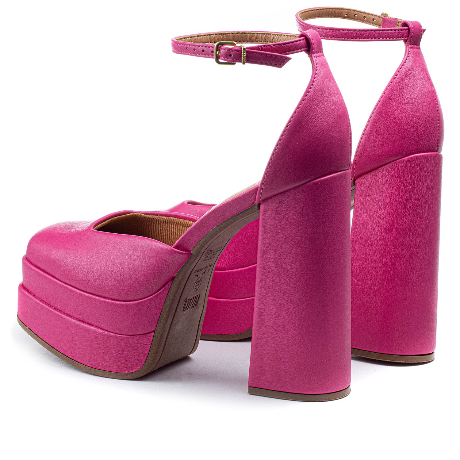 Sandalia vizzano salto grosso hot sale pink