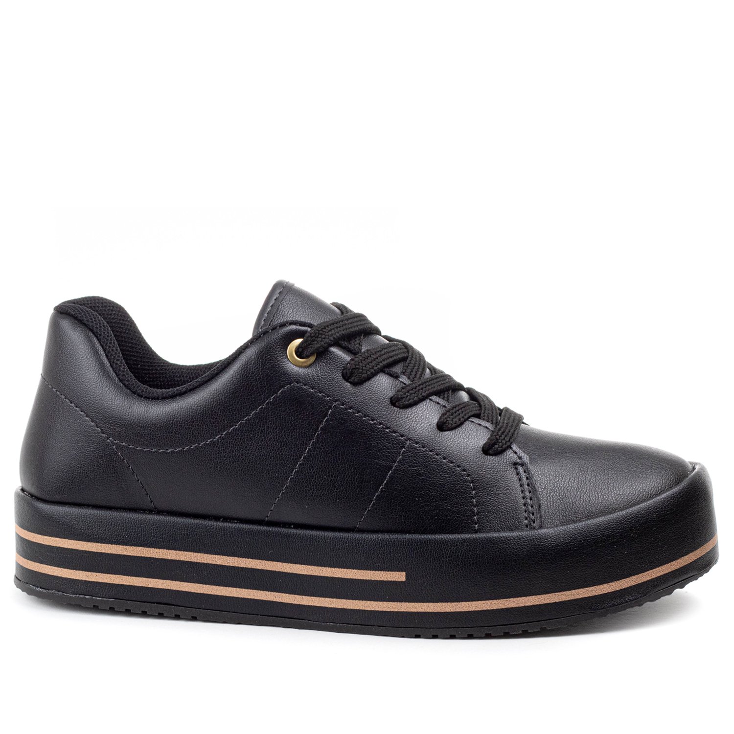 Beira rio best sale flatform preto