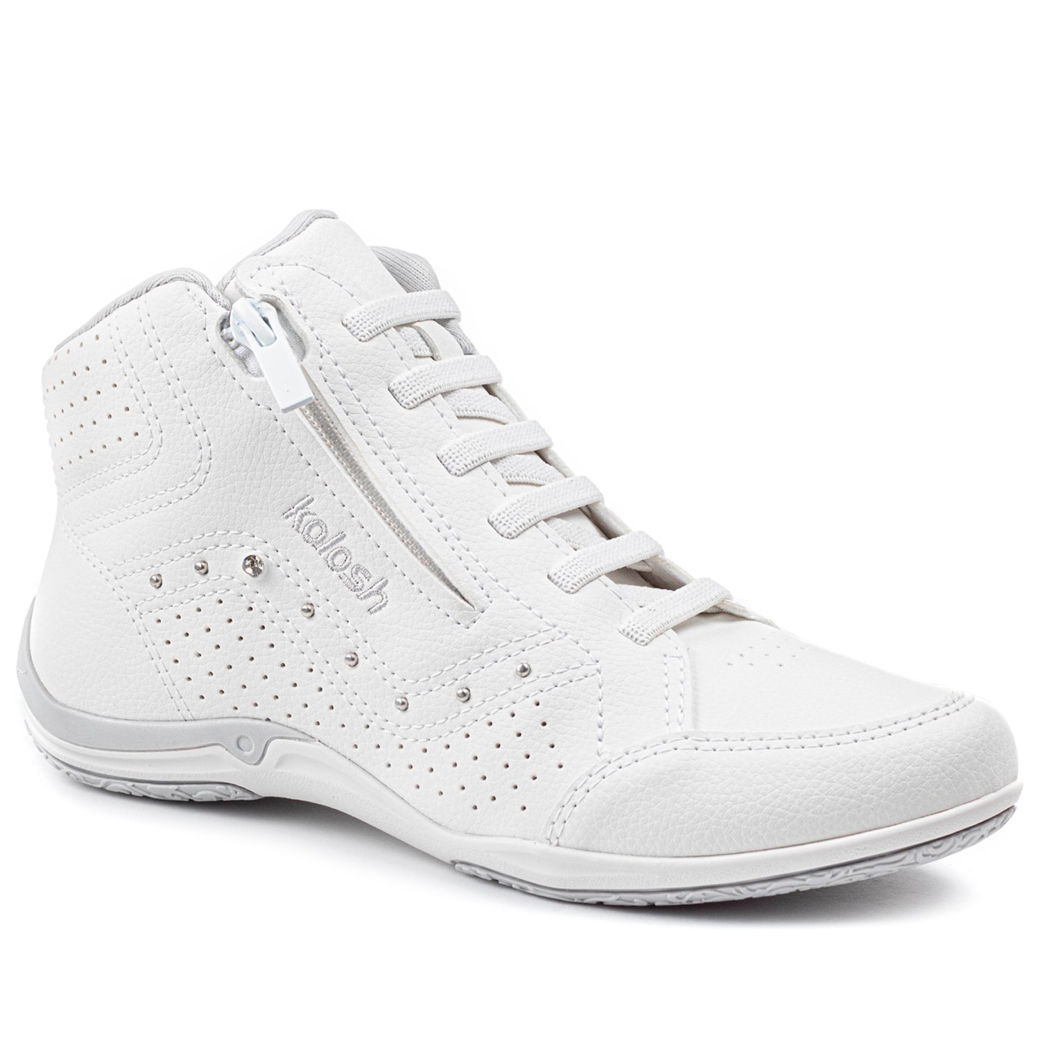 Tenis kolosh branco cano hot sale alto