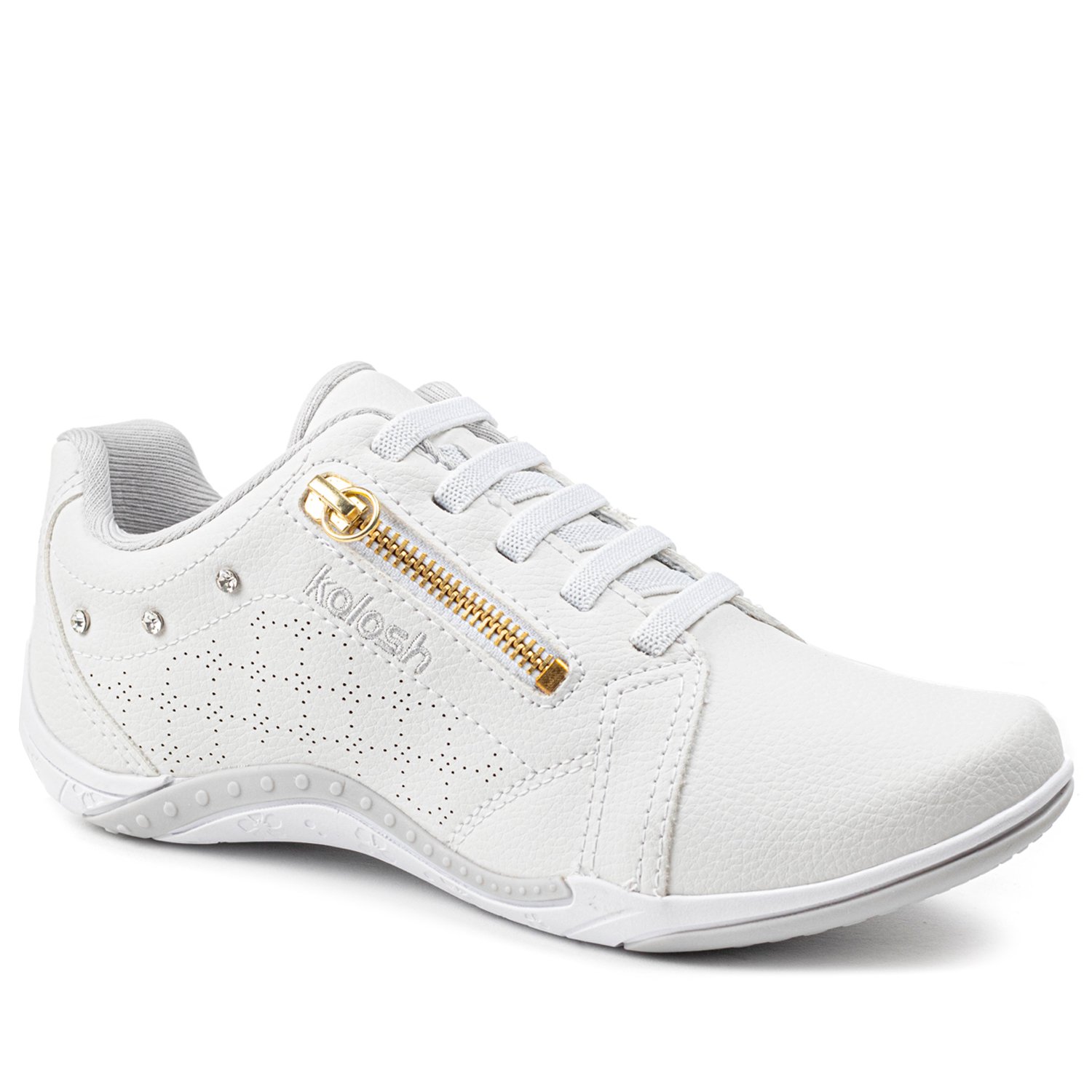 Tenis kolosh deals branco com ziper