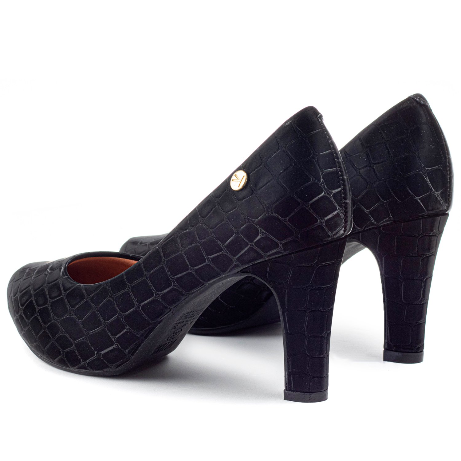 Scarpin vizzano hot sale croco preto