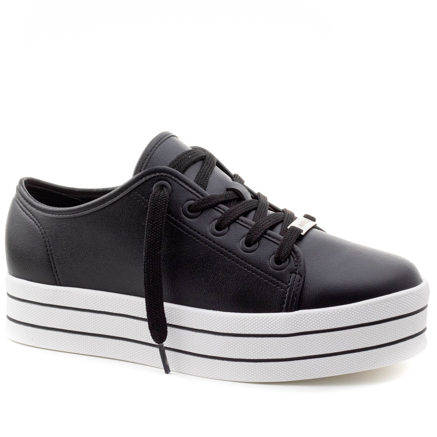 Tenis moleca hot sale flatform preto