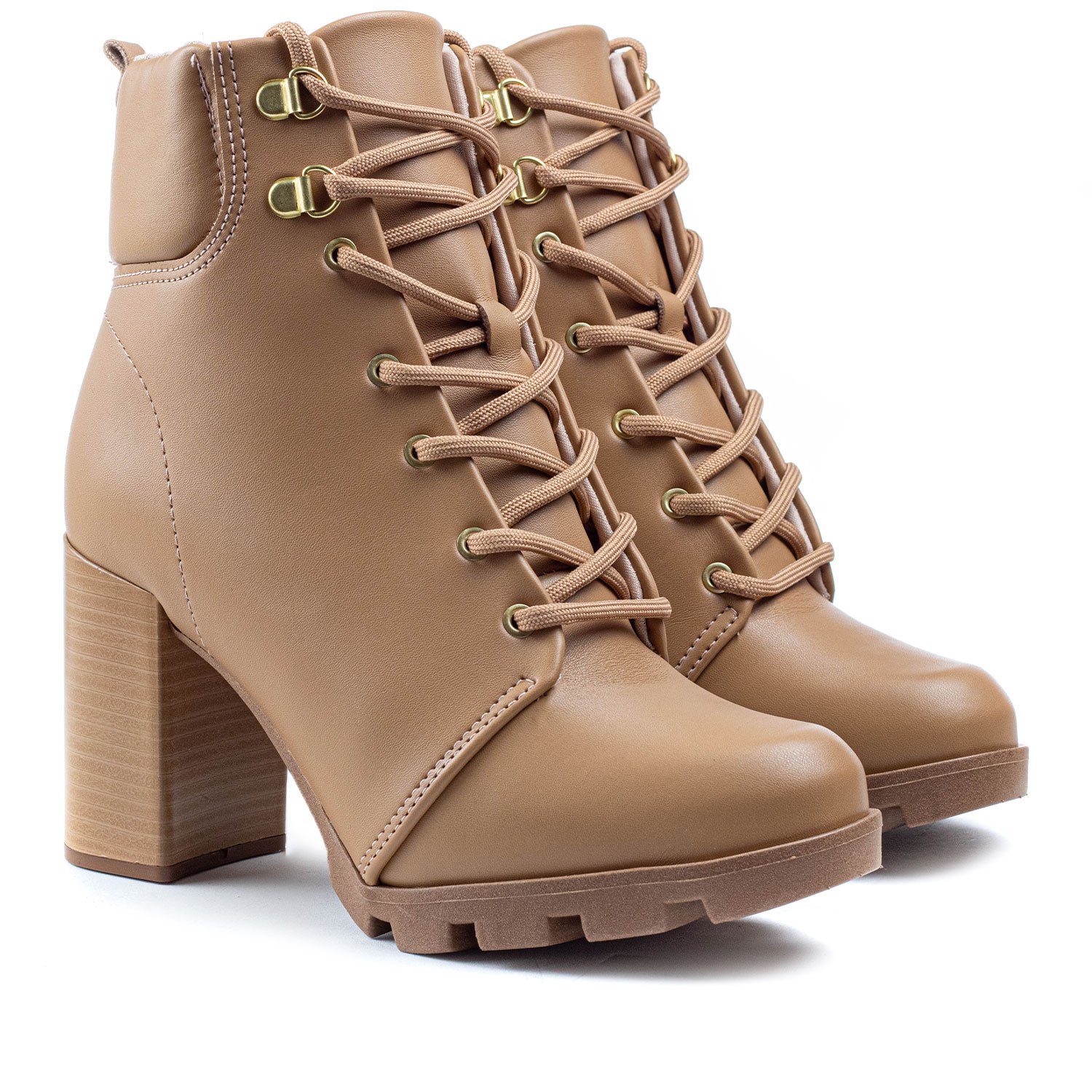 Bota best sale coturno nude