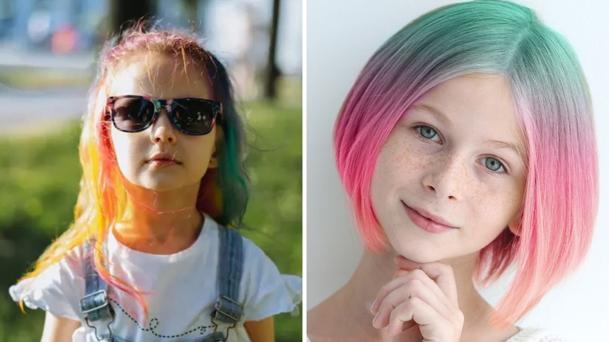 como colorir cabelo infantil